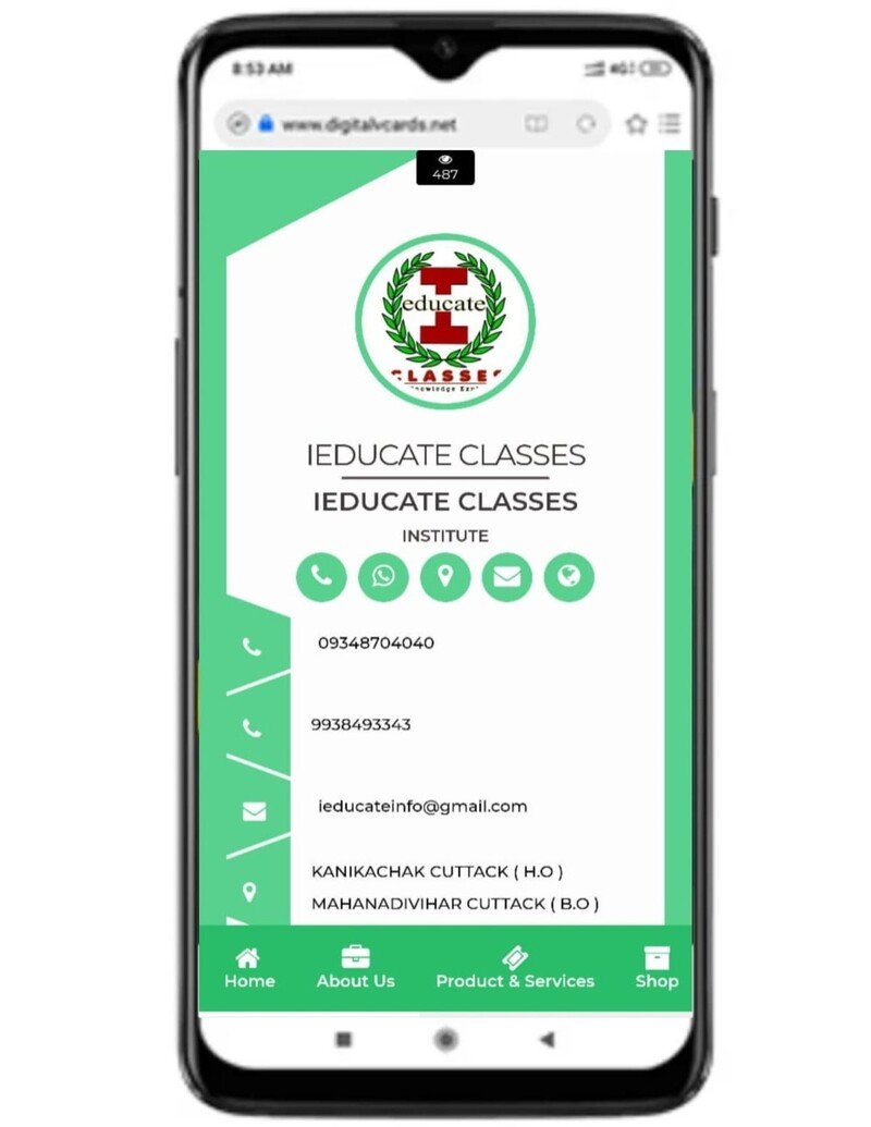 Digital Business Card Template 2